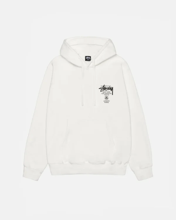 WORLD TOUR WHITE HOODIE PIGMENT DYED